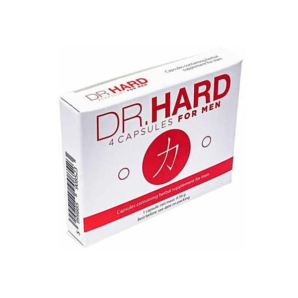 Dr Hard alkalmi potencianövelő kapszula férfiaknak, 4 kapszulás doboz